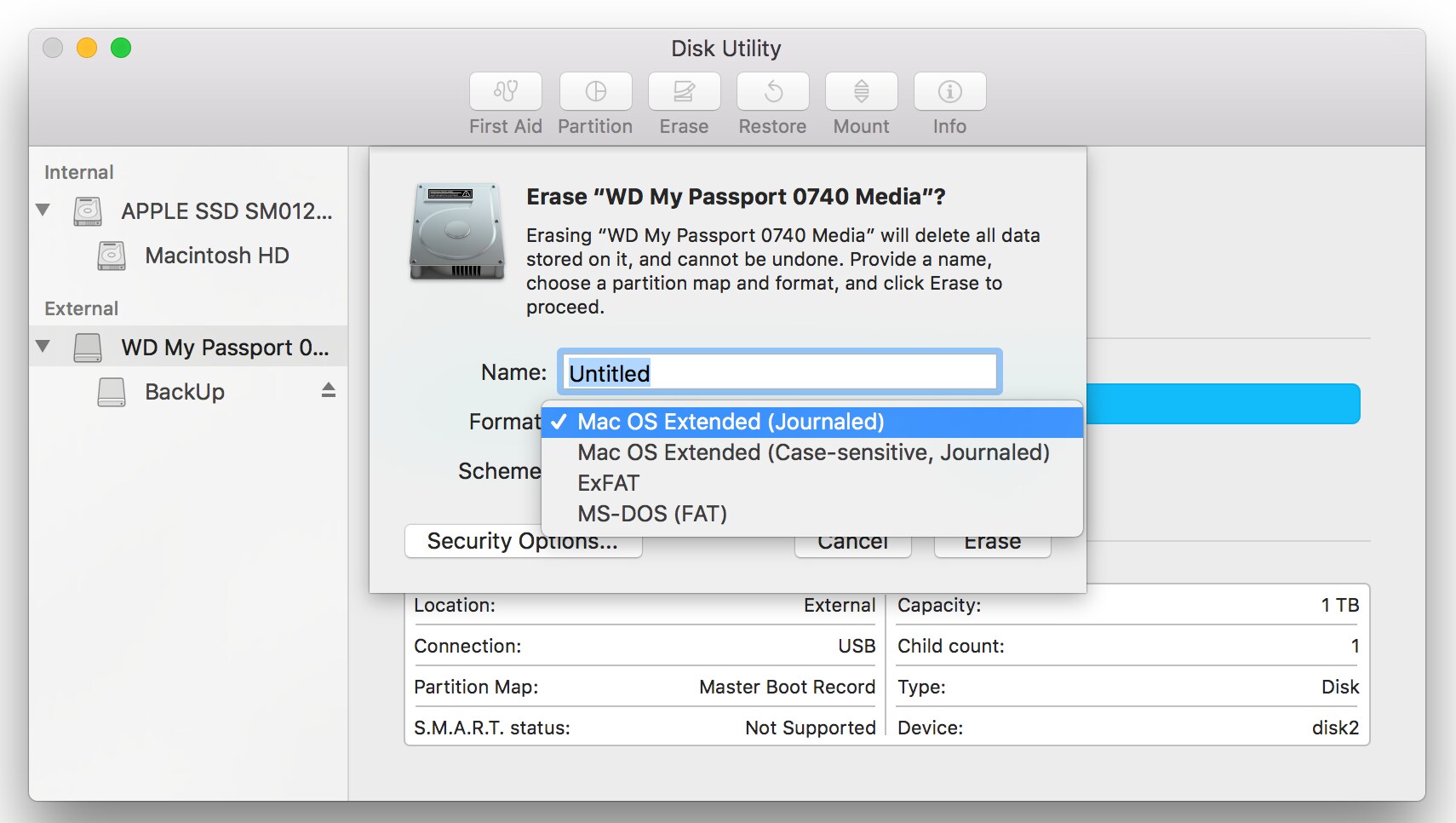 wd passport 1t for mac